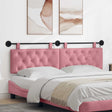 Vidaxl hangend hoofdbord roze fluweel