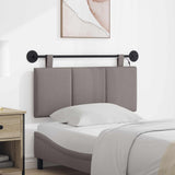 Vidaxl hangend hoofdbord taupe fluweel