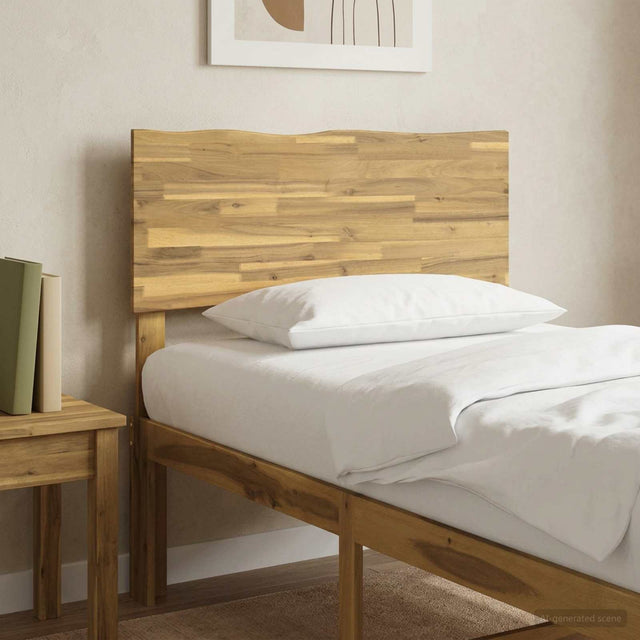Vidaxl live edge hoofdbord rostock witgewassen 100 cm