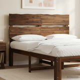 Vidaxl live edge hoofdbord rostock donkerbruin 160 cm