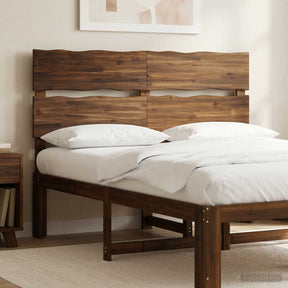 Vidaxl live edge hoofdbord rostock donkerbruin 160 cm
