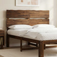 Vidaxl live edge hoofdbord rostock donkerbruin 150 cm