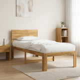 Vidaxl eenpersoonsbed met hoofdbord rostock wit 80 x 200 cm