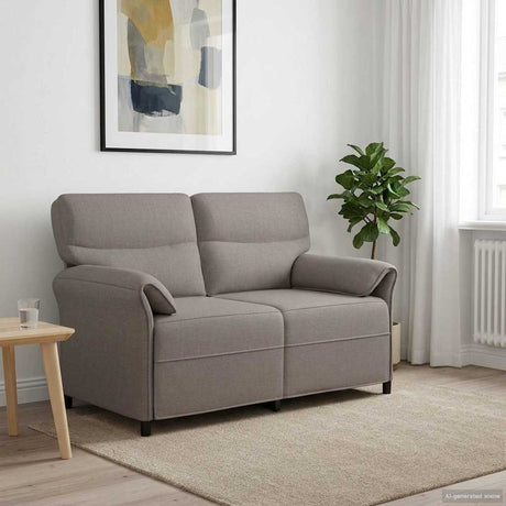 Vidaxl 2-zits sofa taupe 138 x 83 x 95 cm