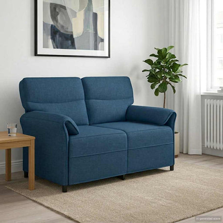 Vidaxl bank 100% polyester metalen frame mdf, multiplex