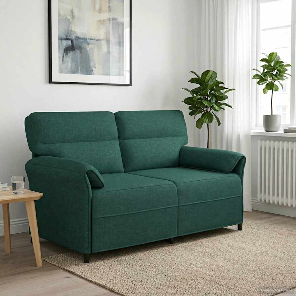 Vidaxl bank 100% polyester metalen frame mdf, multiplex