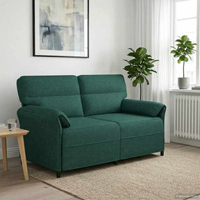 Vidaxl bank 100% polyester metalen frame mdf, multiplex