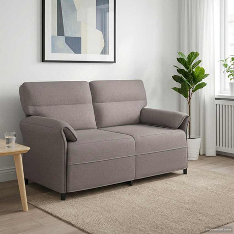 Vidaxl 2-zits sofa taupe 158 x 83 x 95 cm