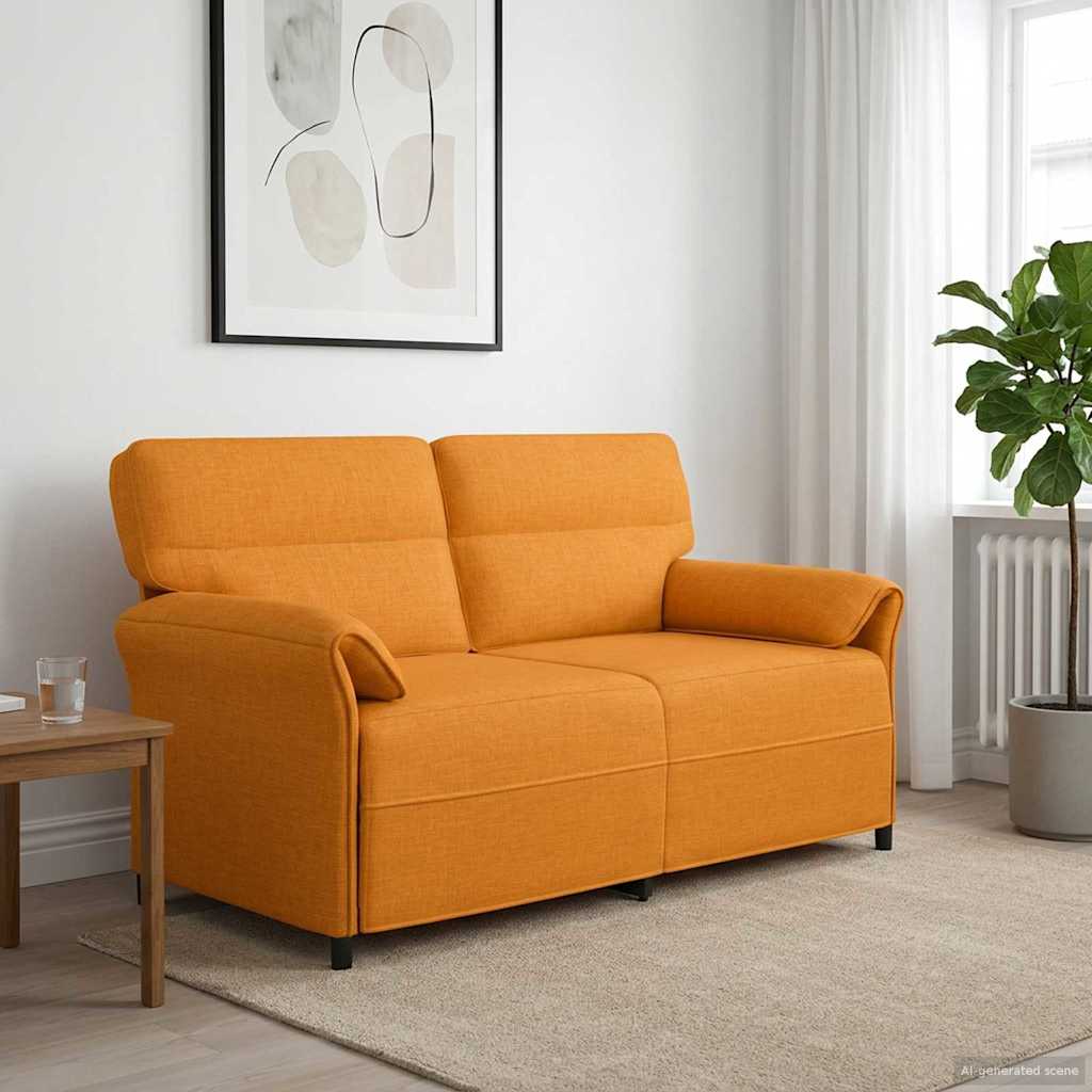 Vidaxl bank 100% polyester metalen frame mdf, multiplex