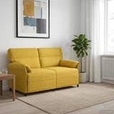 Vidaxl bank 100% polyester metalen frame mdf, multiplex