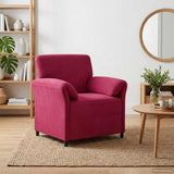 Vidaxl 1-zits bank wijnrood 88 x 83 x 95 cm fluweel