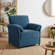 Vidaxl 1-zits bank blauw 88 x 83 x 95 cm fluweel