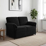 Vidaxl 2-zits sofa zwart 138 x 83 x 95 cm fluweel