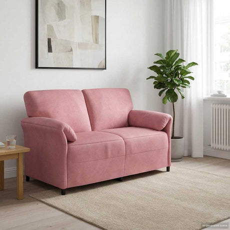 Vidaxl 2-zits sofa roze 158 x 83 x 95 cm fluweel
