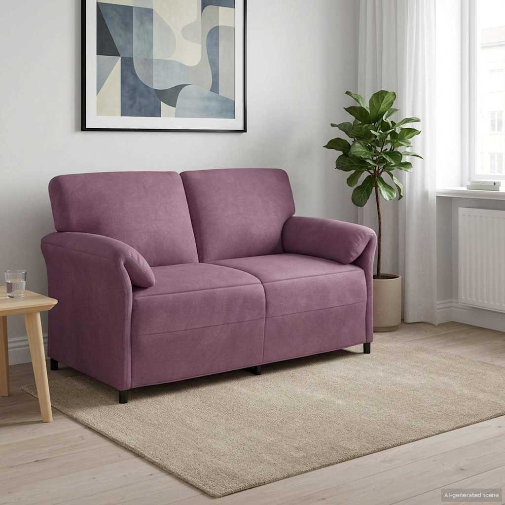 Vidaxl 2-zits sofa paars 158 x 83 x 95 cm fluweel