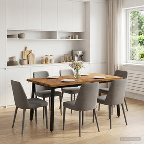 Vidaxl live edge eettafel 160 x 70 x 75 cm massief acaciahout naturel