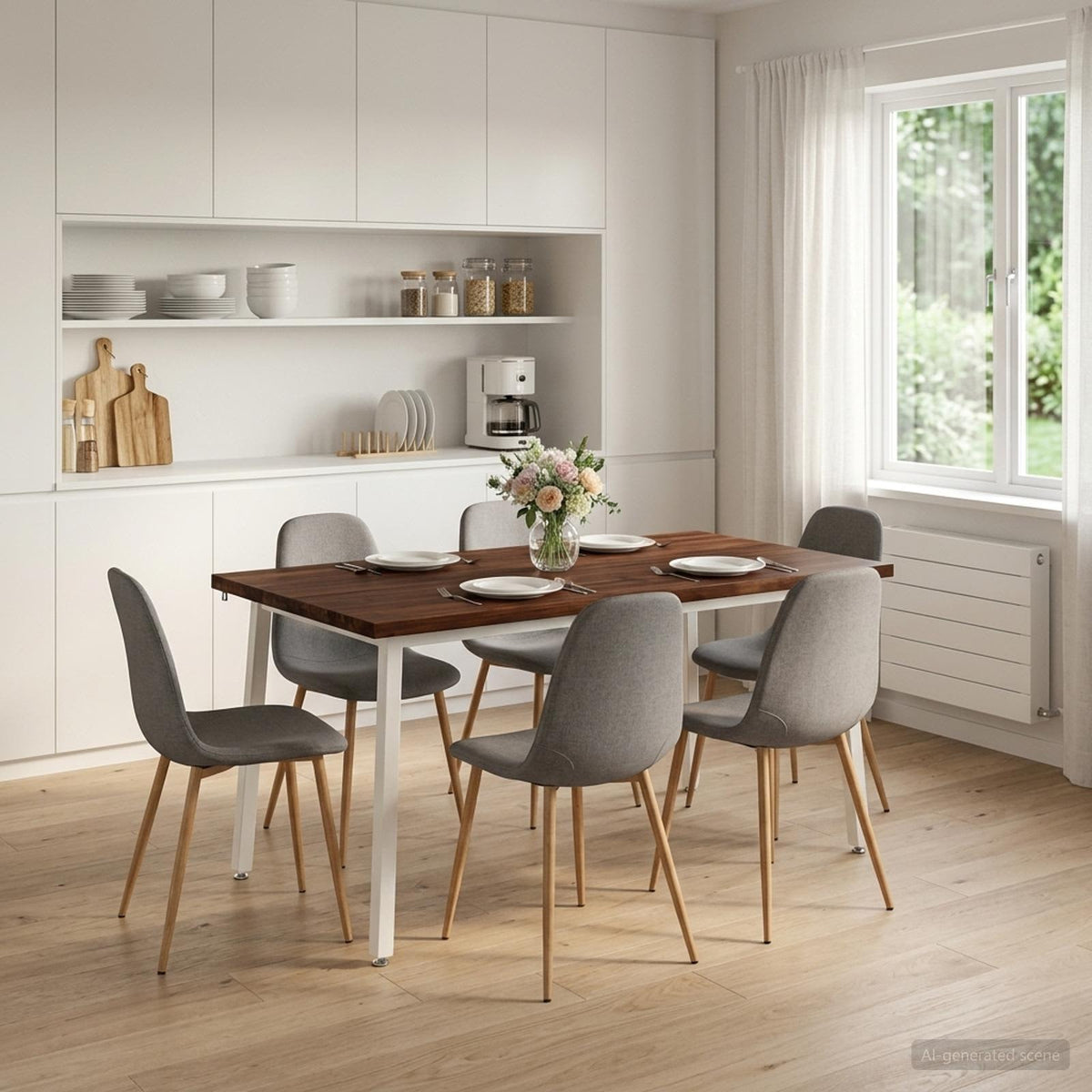 Vidaxl vierkante eettafel 160 x 70 x 75 cm massief acaciahout