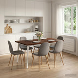 Vidaxl vierkante eettafel 160 x 70 x 75 cm massief acaciahout