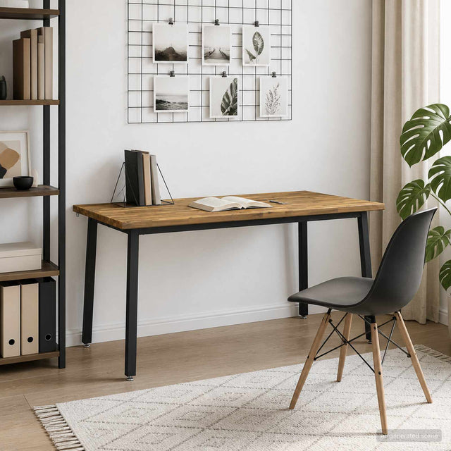 Vidaxl vierkante eettafel 160 x 70 x 75 cm massief acaciahout wit