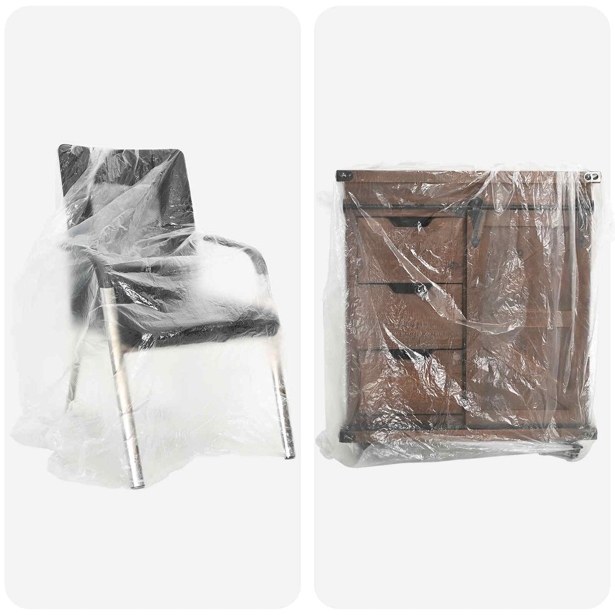 Vidaxl stof sheet 6 st transparant 400 x 500 cm hdpe