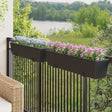 Vidaxl reling 2 st zwart 80 x 17 x 17 cm metaal