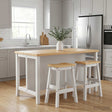 Vidaxl barkruk 2 st wit en honing was 44 x 30 x 63 cm