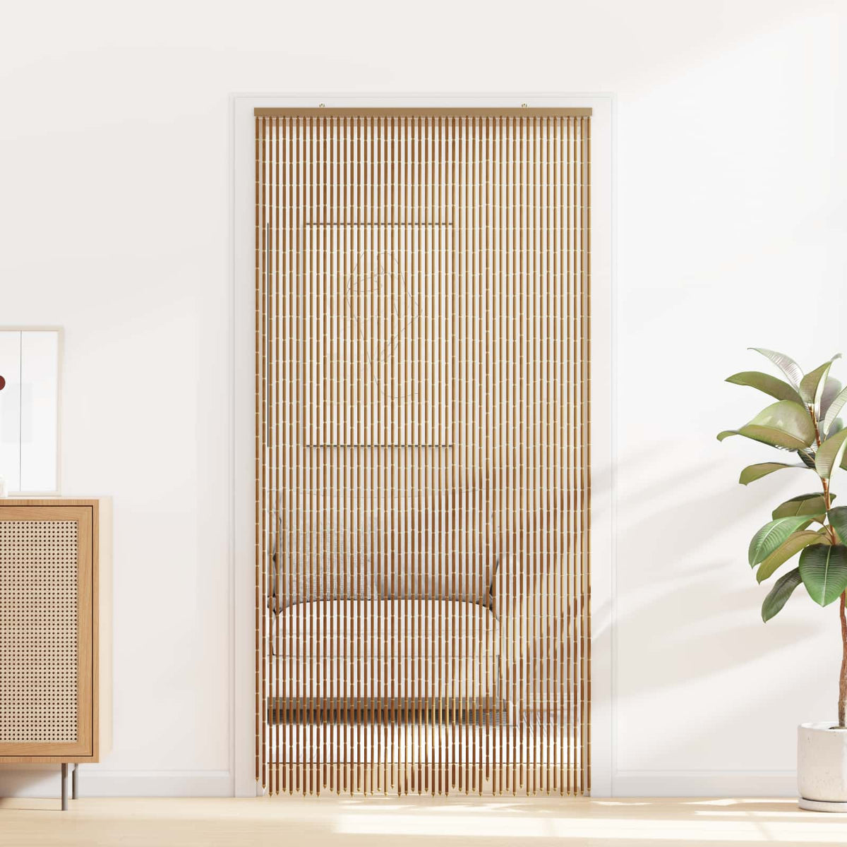 Vidaxl insect deurgordijn meerkleurig 100 x 200 cm bamboe