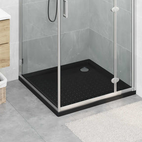 Vidaxl douche basis tray met dots 90 x 90 x 4 cm abs zwart