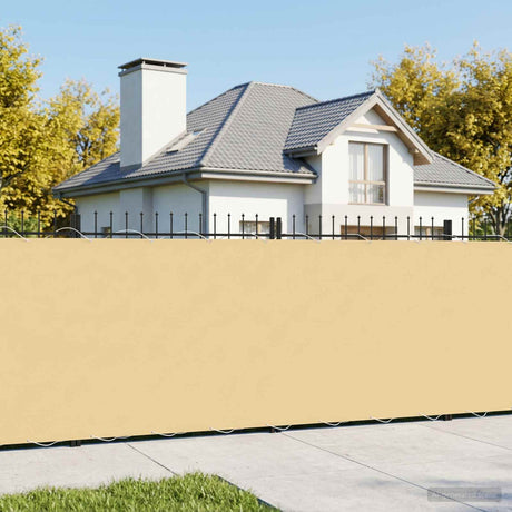 Vidaxl balkon privacy scherm 180 x 200 cm stof met pu-coating zand