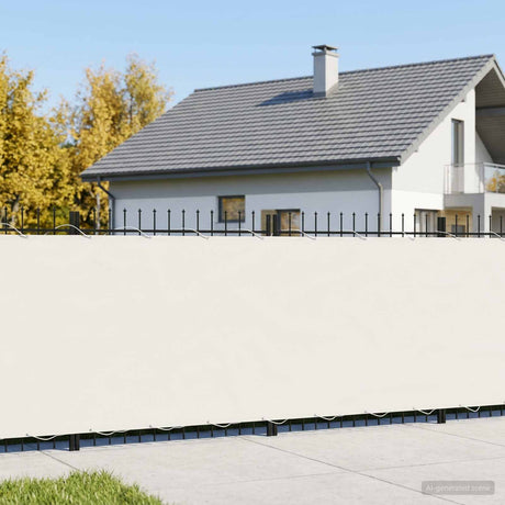 Vidaxl balkon privacy scherm 180 x 200 cm stof met pu-coating wit