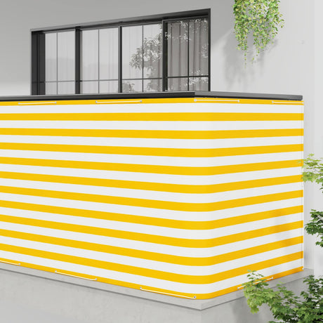 Vidaxl balkon privacy scherm 150 x 1000 cm stof met pu-coating
