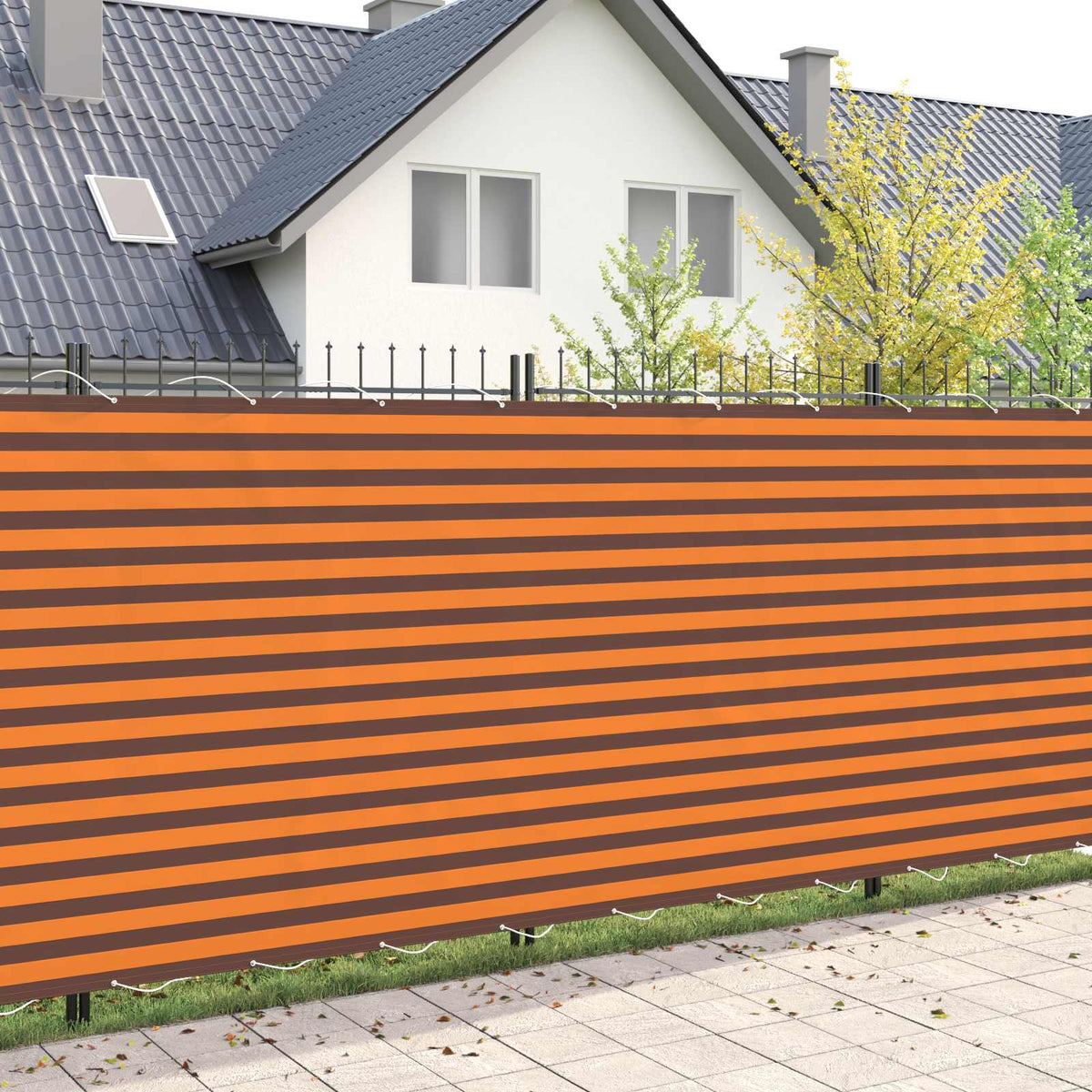Vidaxl balkon privacy scherm 200 x 800 cm stof met pu-coating