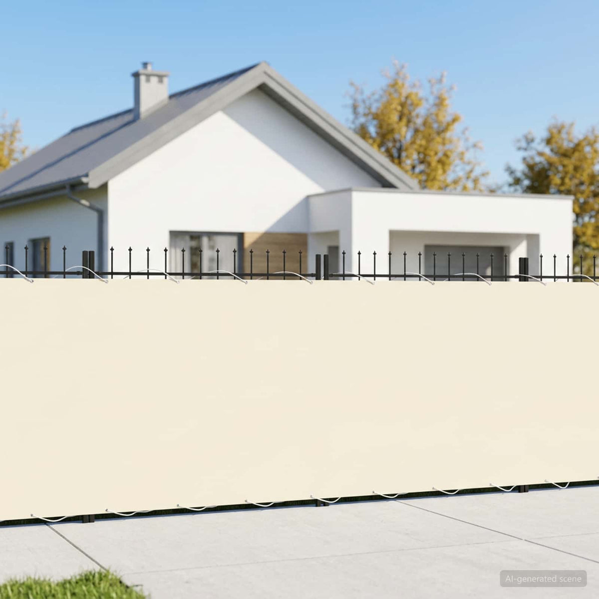 Vidaxl balkon privacy scherm 180 x 200 cm stof met pu-coating