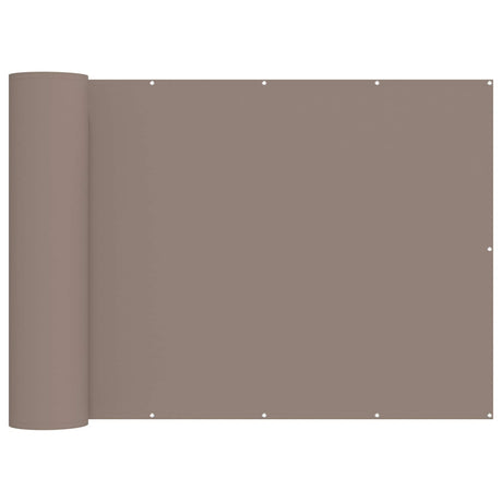 Vidaxl balkon privacy scherm 150 x 200 cm stof met pu-coating taupe