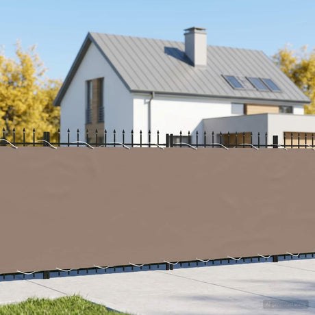 Vidaxl balkon privacy scherm 180 x 200 cm stof met pu-coating taupe