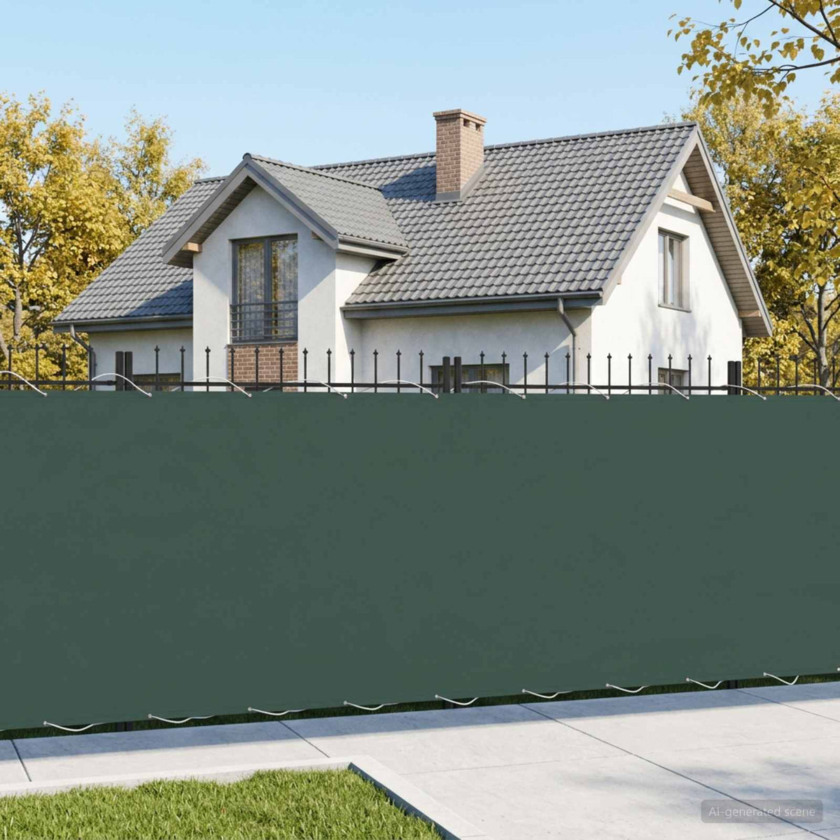 Vidaxl balkon privacy scherm 150 x 200 cm stof met pu-coating