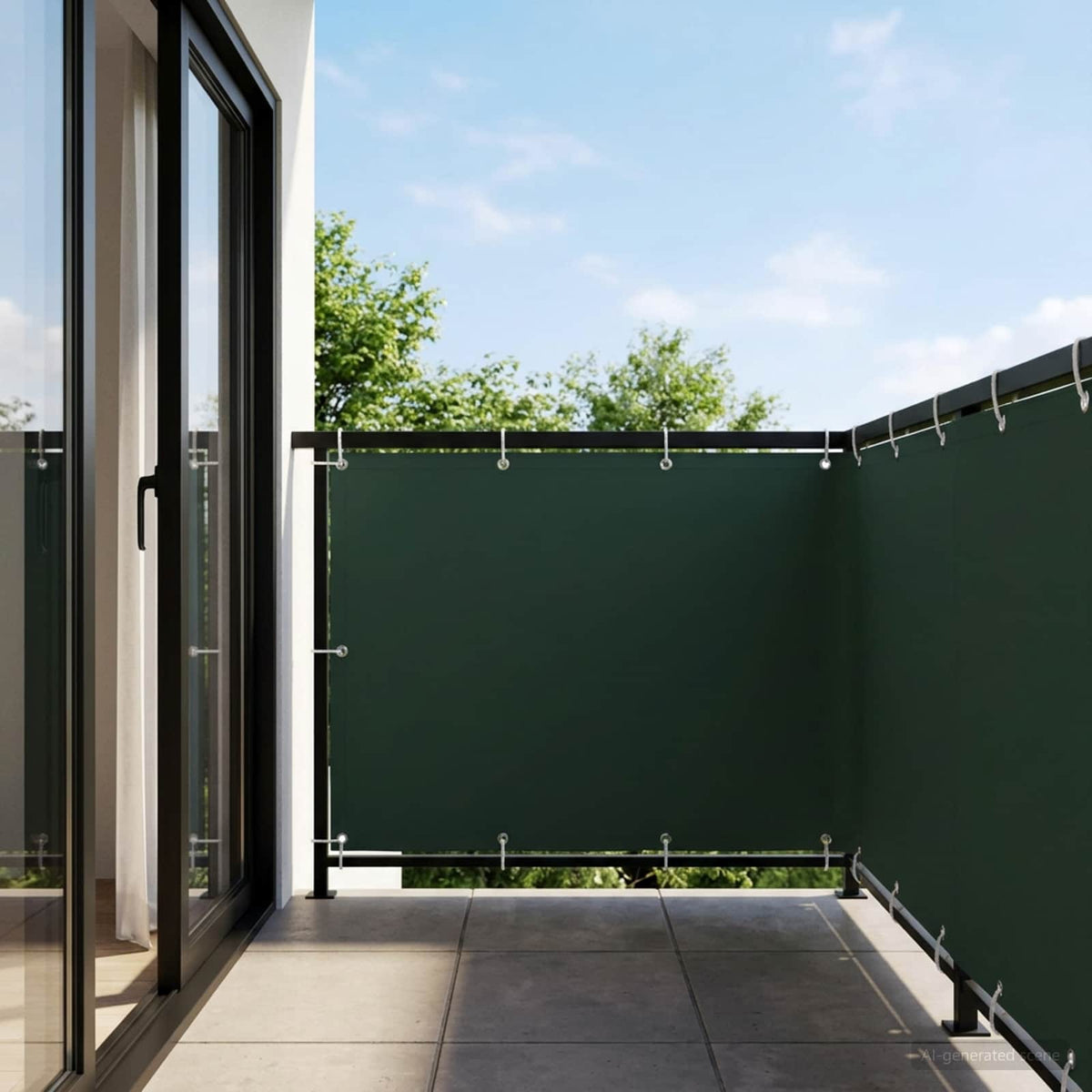 Vidaxl balkon privacy scherm 150 x 200 cm stof met pu-coating