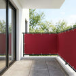 Vidaxl balkon privacy scherm 150 x 200 cm stof met pu-coating rood