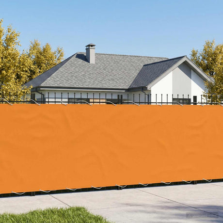 Vidaxl balkon privacy scherm 180 x 200 cm stof met pu-coating oranje