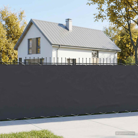 Vidaxl balkon privacy scherm 150 x 200 cm stof met pu-coating zwart