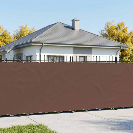 Vidaxl balkon privacy scherm 150 x 300 cm stof met pu-coating bruin