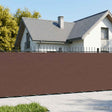 Vidaxl balkon privacy scherm 180 x 200 cm stof met pu-coating bruin