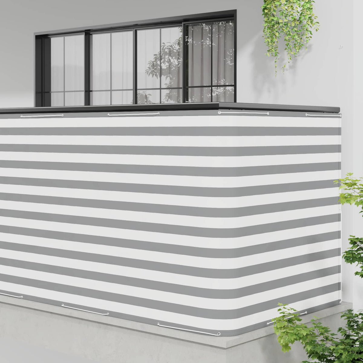 Vidaxl balkon privacy scherm 150 x 300 cm stof met pu-coating
