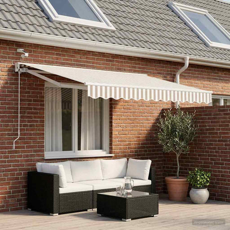 Vidaxl elektrisch uittrekbaar zonnescherm 3,5 x 2,5 m