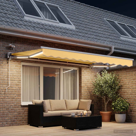 Vidaxl elektrisch uittrekbaar zonnescherm zand 3 x 2,5 m