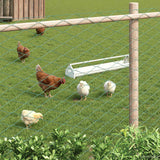 Vidaxl draadgaashek 2 x 10 m staal groen