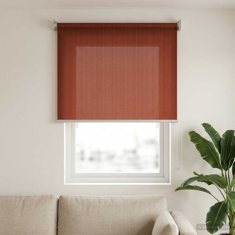 Vidaxl buitenrolgordijn 90% uv-blok terracotta 100 x 140 cm hdpe