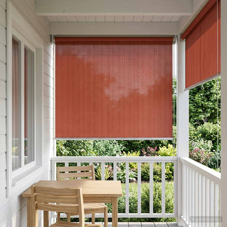 Vidaxl buitenrolgordijn 90% uv-blok terracotta 120 x 230 cm hdpe