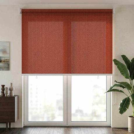 Vidaxl buitenrolgordijn 90% uv-blok terracotta 120 x 230 cm hdpe
