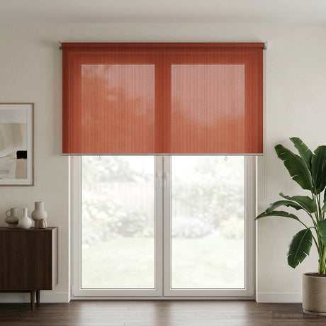 Vidaxl buitenrolgordijn 90% uv-blok terracota 400 x 230 cm hdpe